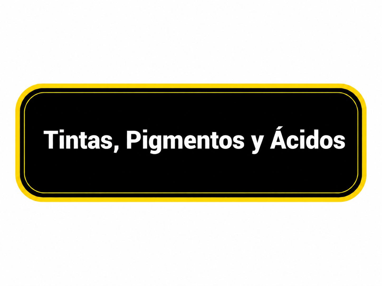 Tintas, Pigmentos y Acidos